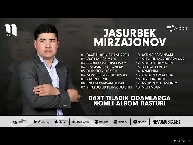 Jasurbek Mirzajonov - Baxt tiladik odamlarga nomli albom dasturi